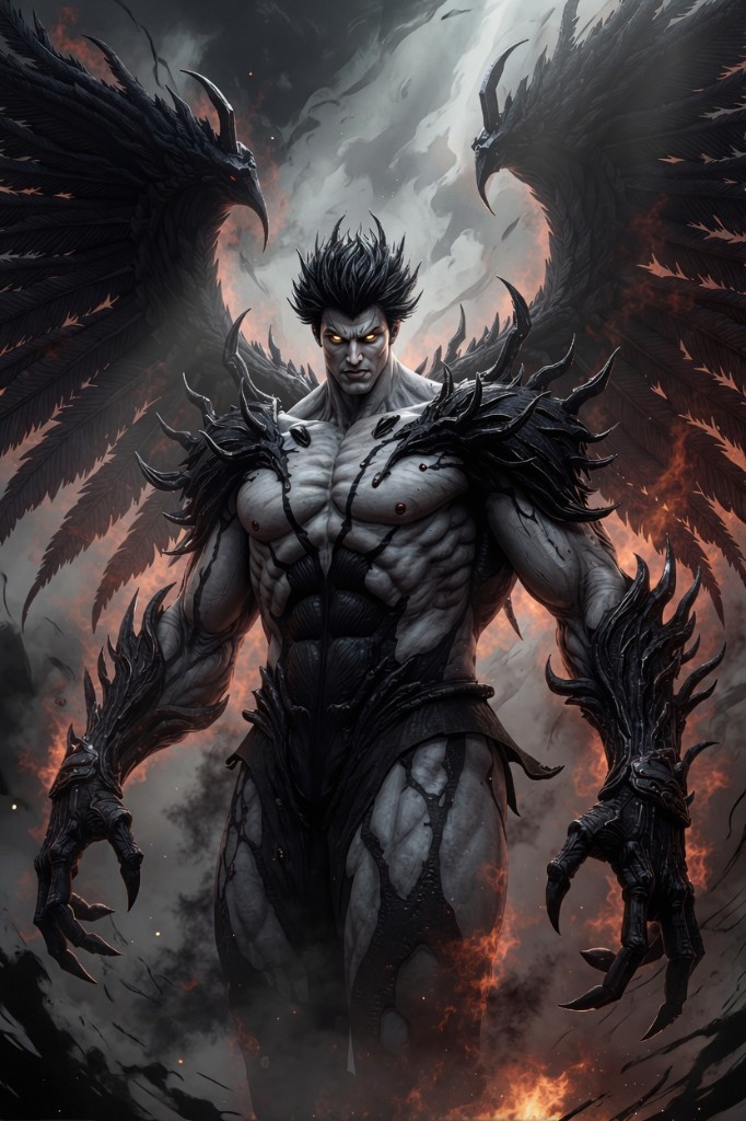 Azazel, a towering demonic hunter